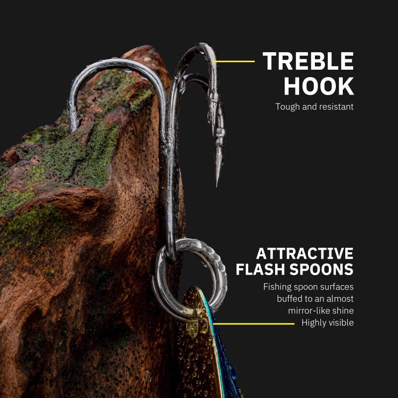 THKFISH Fishing Lures - Trout & Pike Bass Lures, 5pcs Color B 3/8oz - Image 5